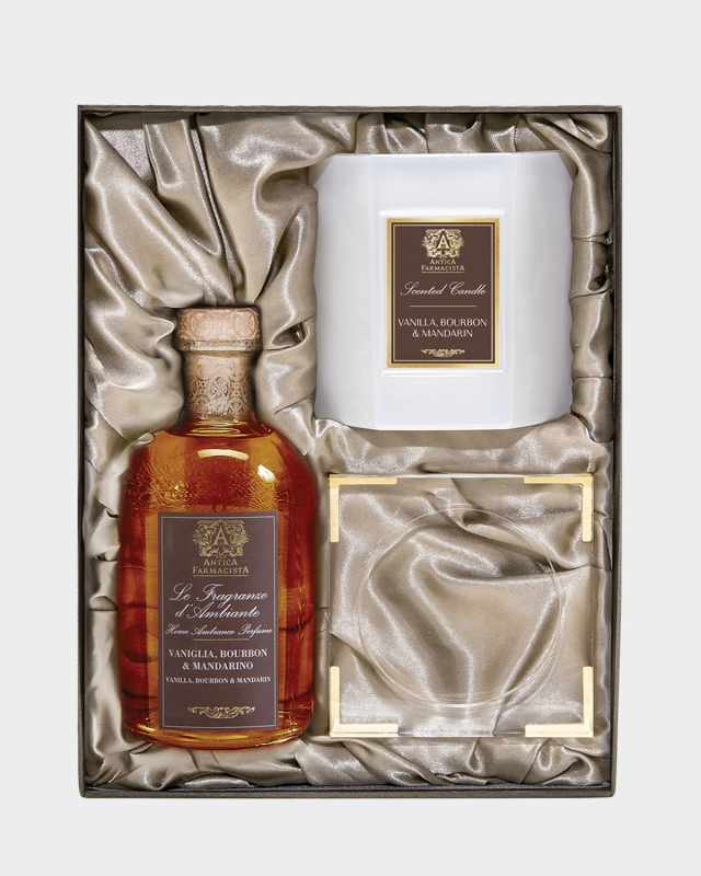 Vanilla, Bourbon & Mandarin Acrylic Home Ambiance Gift Set